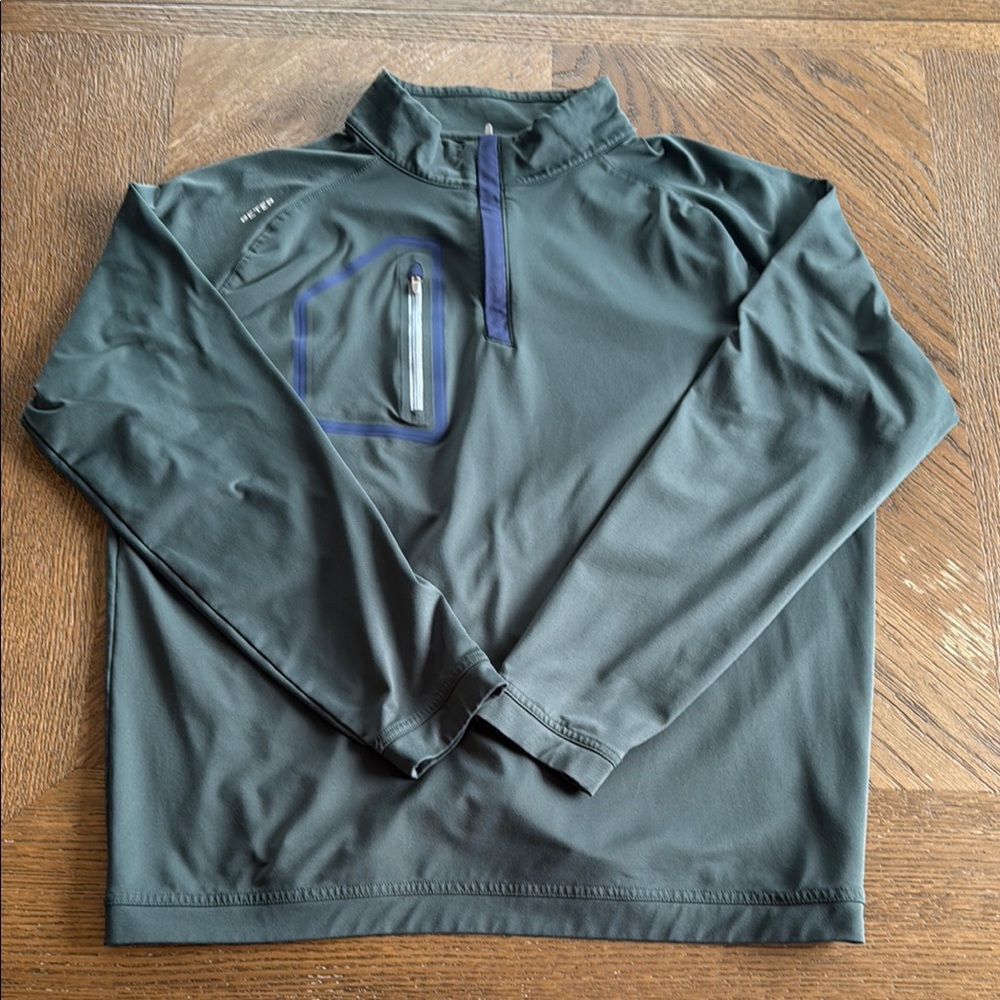 Peter Millar 1/4 Zip Green Large